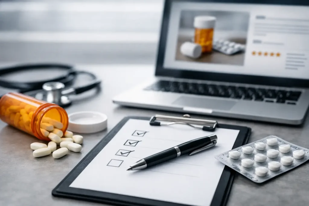 Hydrocodone Product Review Online Checklist